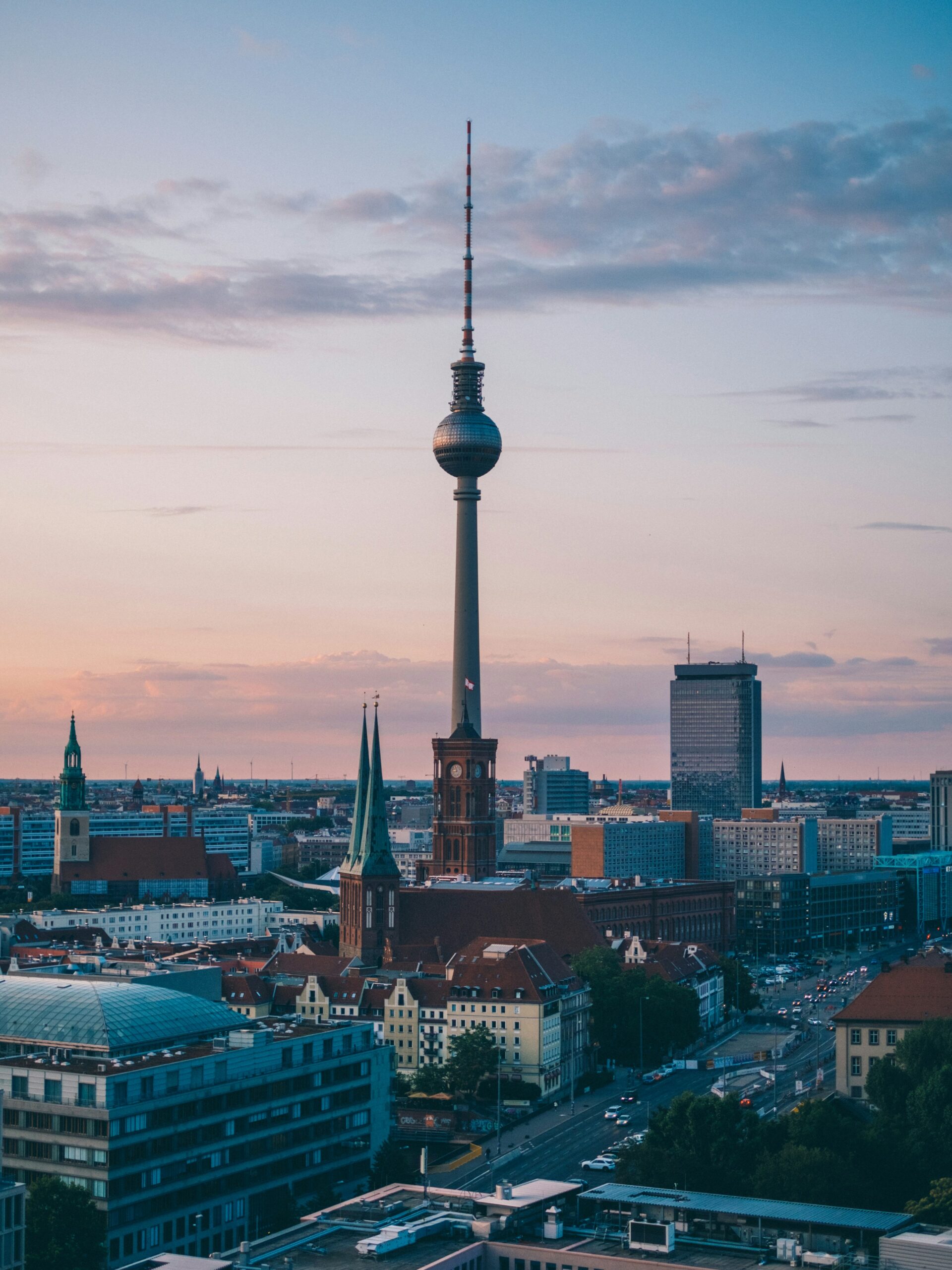 Bild von Berlin und dem Fernsehturm.